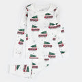PJ Set | Festive Cars on Off-White | Petit Lem