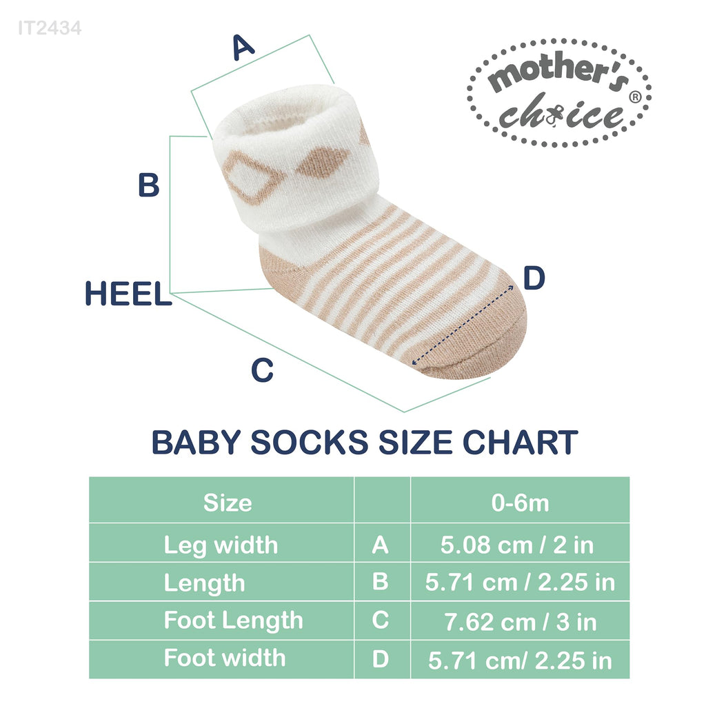 Mother's Choice Organic Cotton Baby Socks 0–6 Months, 12 Pairs Newborn & Infant Socks Soft Hypoallergenic Breathable Gentle On Delicate Skin Stretch Fit Comfortable Daily Essentials For Little Ones 🍁 All In One Marketplace Canada