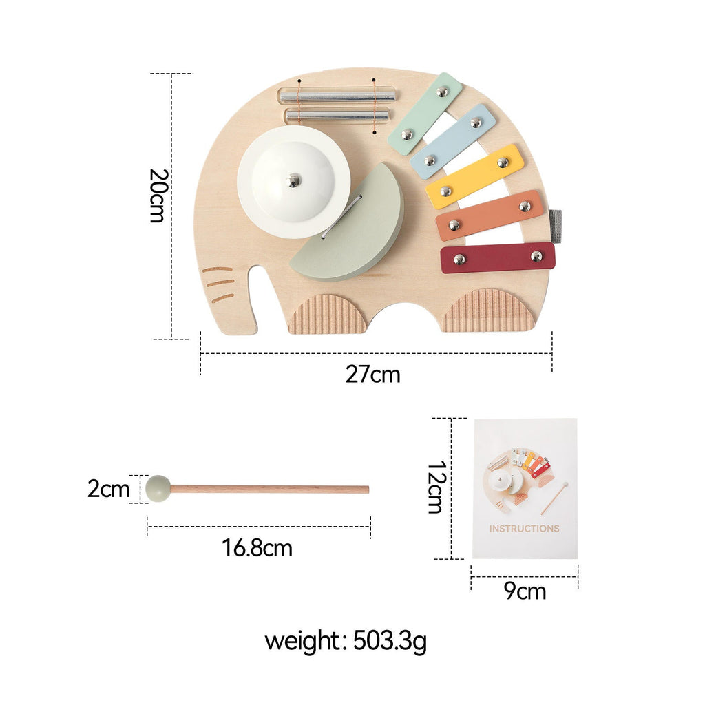 Elephant Musical Activity Board -- 5 in 1 Musical Toy | Wild Baby